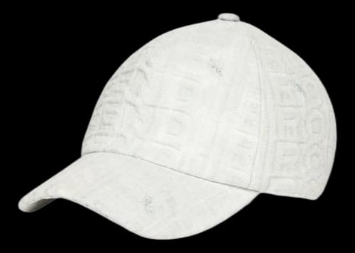 Fendi by Marc Jacobs Hat White Denim Baseball Cap