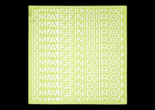 Fendi by Marc Jacobs Show Foulard Yellow Square Silk Foulard