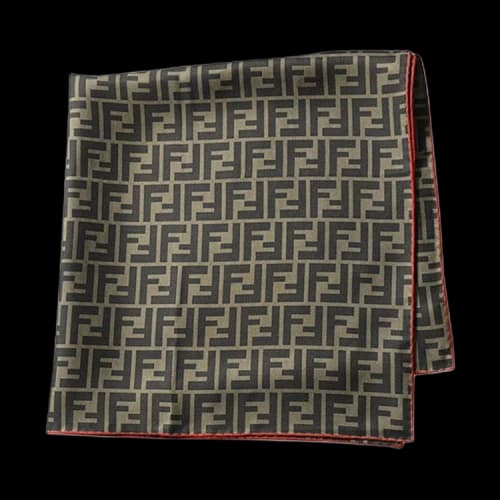 Fendi FF Silk Scarf 'Foulard/Fragola'