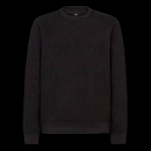 FENDI FW21 Casual Round Neck Pullover Long Sleeves Black