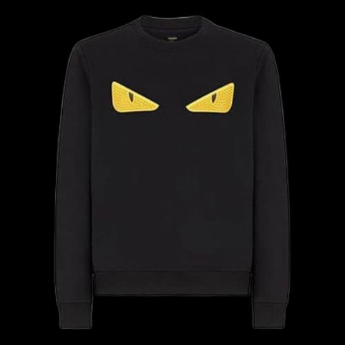 FENDI Wool Cotton Sports Black