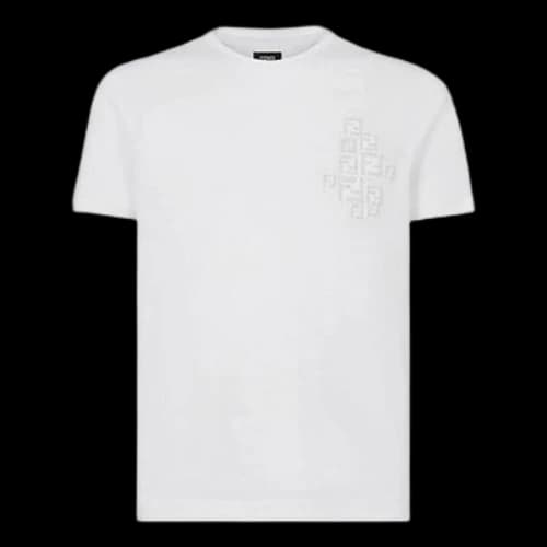 FENDI AW20 Cotton Short Sleeve White