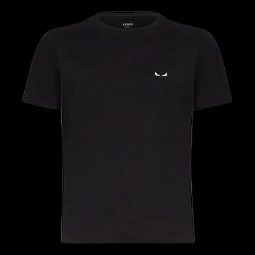 FENDI Small Eye Micro Mark Knit Short Sleeve Black