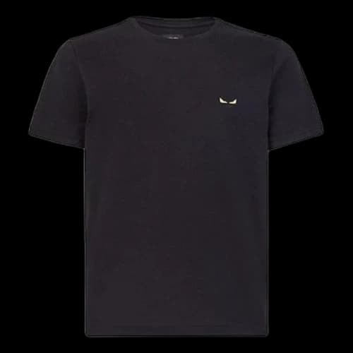 FENDI Embroidered Knit Short Sleeve Black