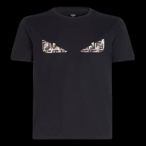 FENDI Cotton Short Sleeve Black