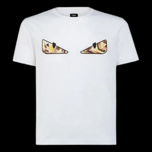 FENDI Cotton Short Sleeve White