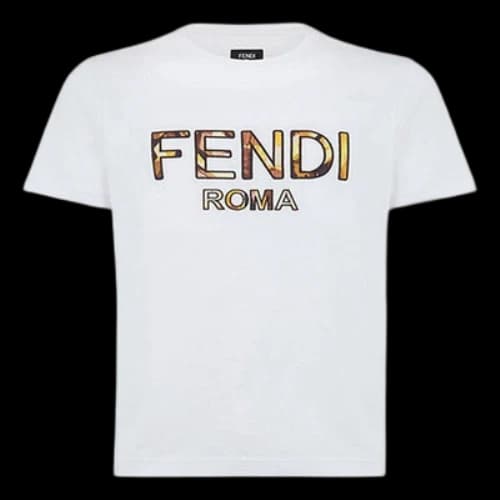 FENDI Cotton Short Sleeve White