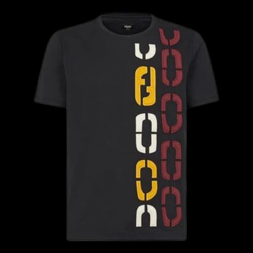 FENDI Logo Short Sleeve Black