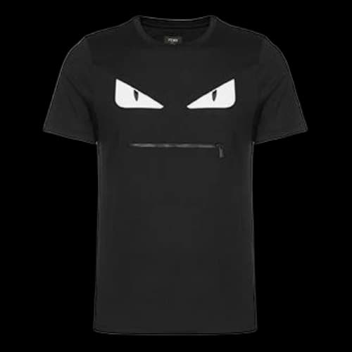 FENDI Round Neck Black Short Sleeve