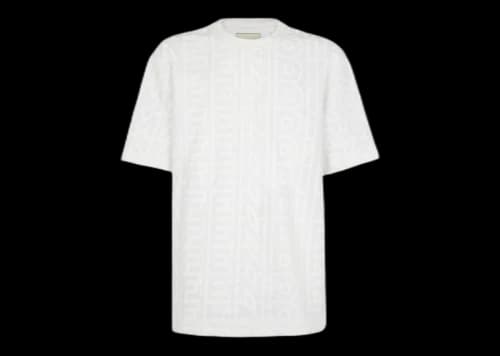 Fendi by Marc Jacobs Jersey Short-Sleeved Crew-Neck T-Shirt White