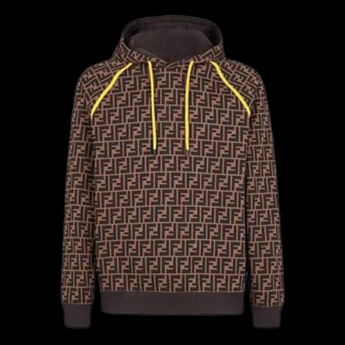 FENDI Cotton Sports Brown