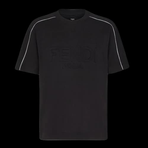 Fendi Roma Cotton T-Shirt Black