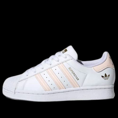 (GS) adidas originals Superstar J Sneakers 'White Pink Gold'