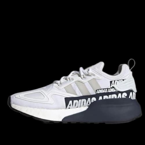 (GS) adidas originals ZX 2K Boost J 'White Gray Blue'