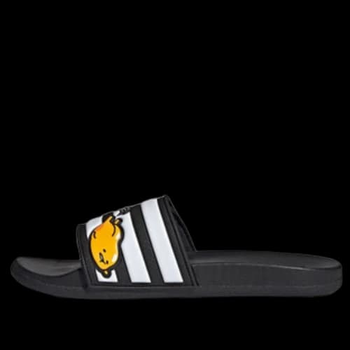 adidas neo Adilette Comfort Adj Yellow Crossover Black White Unisex Slippers 'Black White'