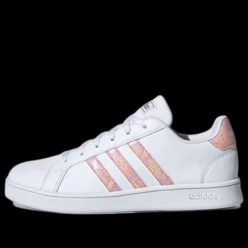 (GS) adidas neo Grand Court K 'White Rose Pink'