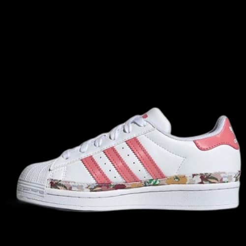 (GS) adidas originals Superstar J Shoes 'White Pink Yellow'