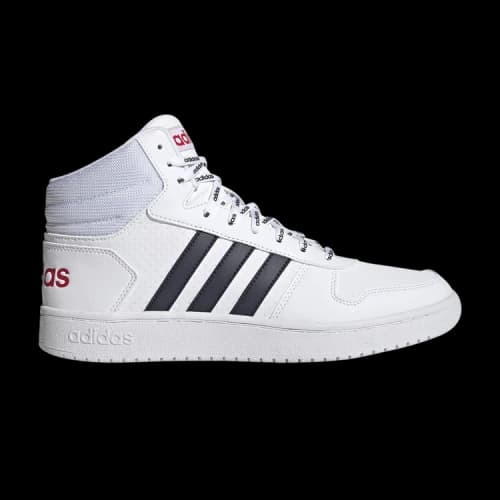 adidas Hoops 2.0 Mid White Legend Ink