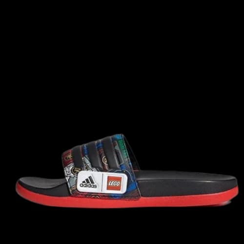 (PS) adidas x Lego Adilette Comfort K 'Black Red'