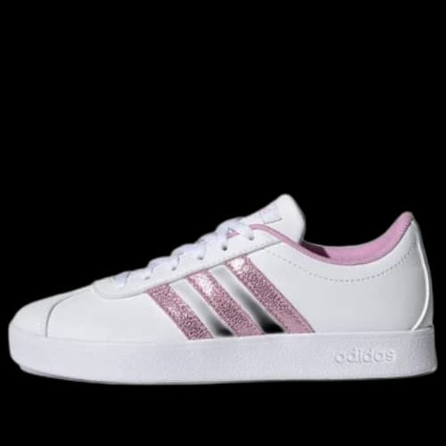 (GS) adidas VL Court K 'White Purple'