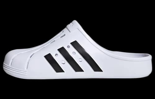 adidas Adilette Clog White Black