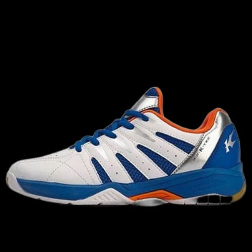 Li-Ning Kason Badminton Shoes 'Grey Blue Orange' (Women's)