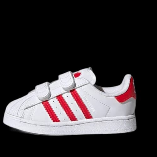 (TD) adidas originals Superstar 'White Red'