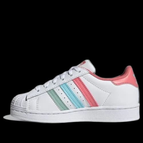 (PS) adidas originals Superstar 'White Pink Blue'