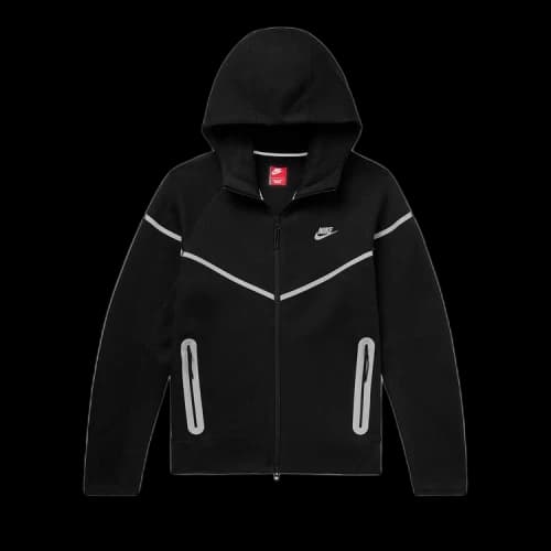 Nike Tech Fleece Full-Zip Windrunner 'Black/Bemis Silver'