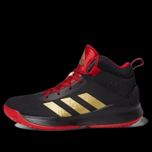 (GS) adidas Cross Em Up 5 K Shoes Black/Red/Golden