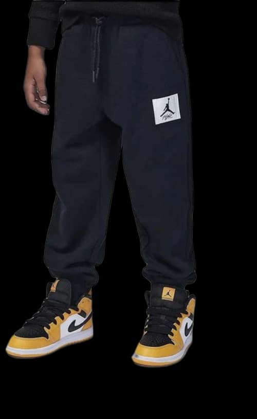 (GS) Air Jordan Flight Sweatpants 'Black White'