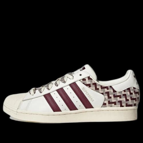 adidas Originals Superstar Skateboard Shoes 'Off White Maroon' (Women's)