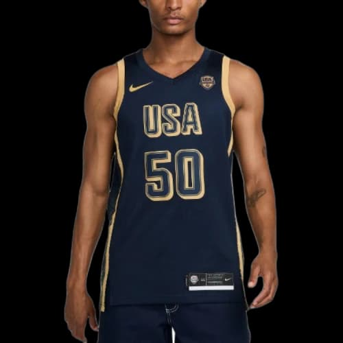 Nike Basketball Jersey Men's Obsidian Black/Gold