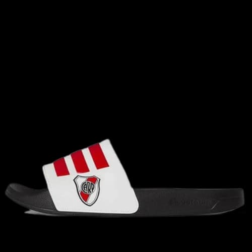 adidas Adilette Cozy Wear-Resistant White Unisex Slippers 'White Red Black'