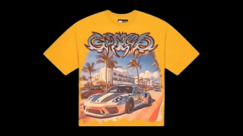 Godspeed Car Meet Miami T-shirt Yellow
