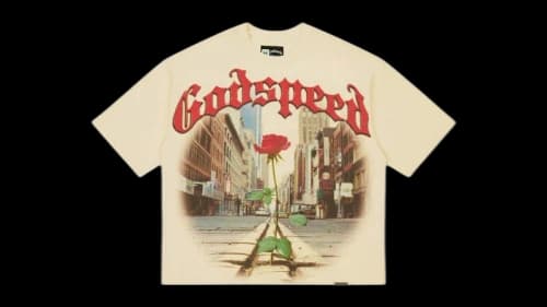 Godspeed Concrete Rose T-shirt Bone