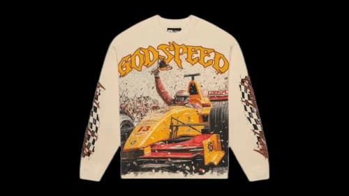 Godspeed F1 Finishline L/S T-Shirt Bone