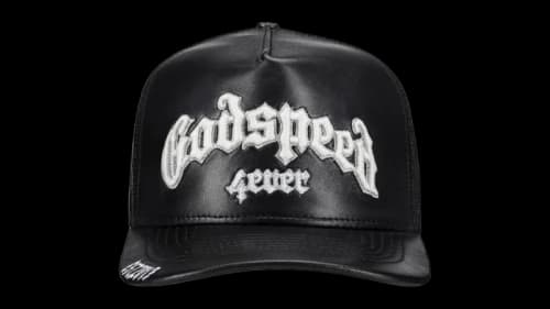 Godspeed GS Forever Premium Leather Trucker Hat Black
