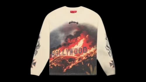 Godspeed Hollywood Inferno L/S T-shirt Bone