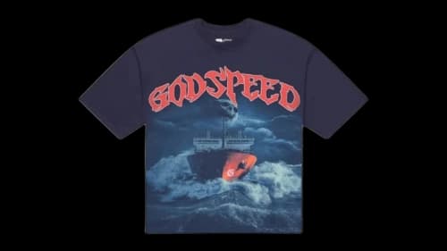 Godspeed Sea Sick T-shirt Navy
