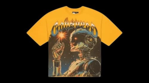 Godspeed Sputnik T-shirt Yellow