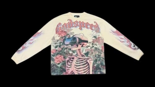 Godspeed Vision Flowers VVS L/S T-shirt Bone