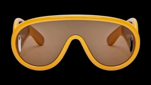 LOEWE Wave Mask Sunglasses Earth Yellow