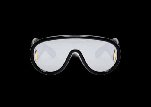 LOEWE Wave Mask Sunglasses Silver