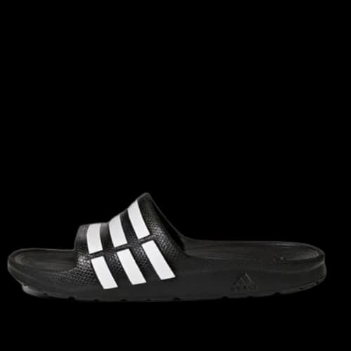 (GS) adidas Duramo Slides 'Black White'