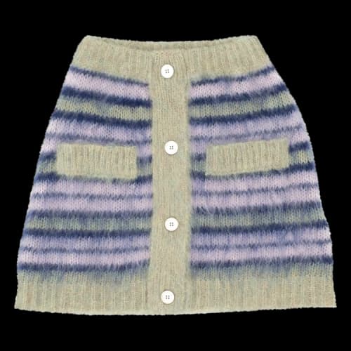 Marni Striped Mini Skirt 'Azalea'