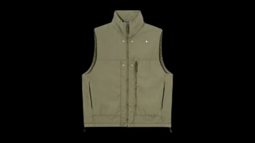 Stone Island Skin Touch Nylon-TC Stellina G100008 Vest Olive Green