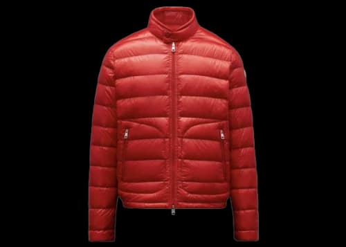 Moncler Acorus Short Down Jacket Chili Red
