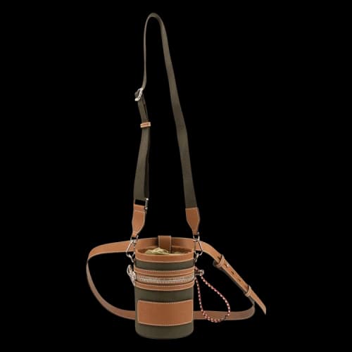 Moncler 1952 Leather Bucket Bag 'Green/Brown'