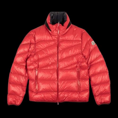 Moncler Hanin Short Down Puffer Jacket 'Red'